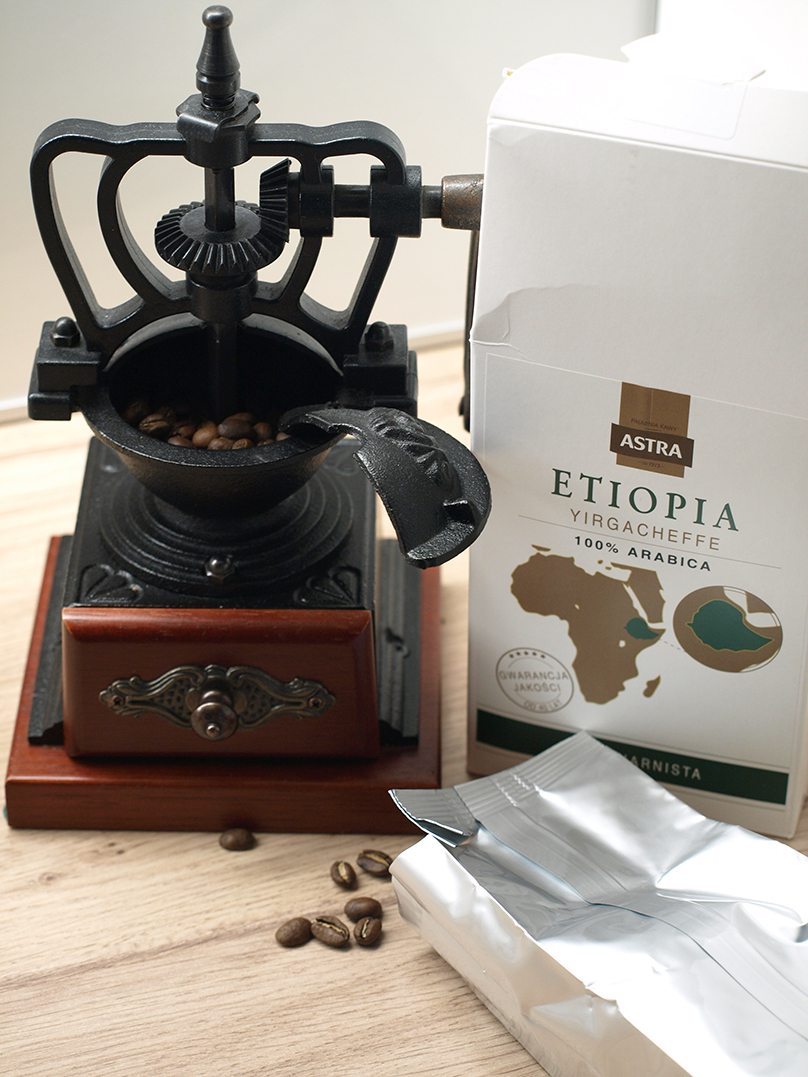 Recenzja kawy Etiopia Yirgacheffe firmy Astra (100% Arabica, ziarnista)