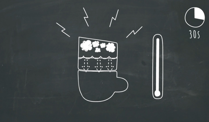 Gadżet do przygotowania espresso w kuchni mikrofalowej