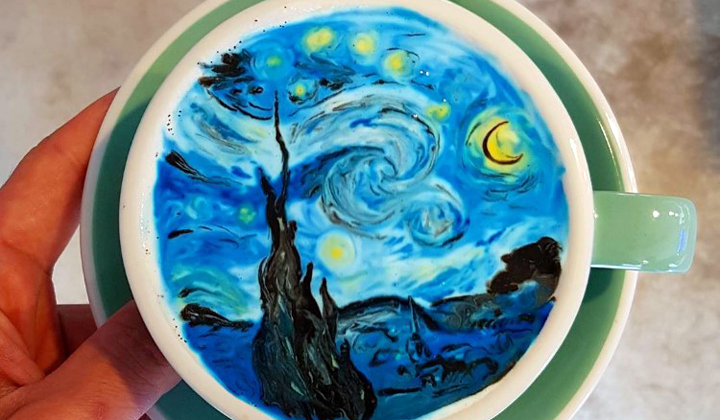 Cream art – sztuka z kawą w roli głównej