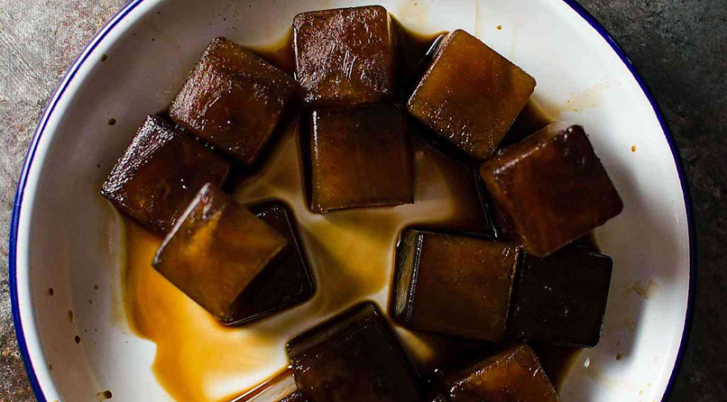 Kawowe slushy - kawowe kostki do lodu