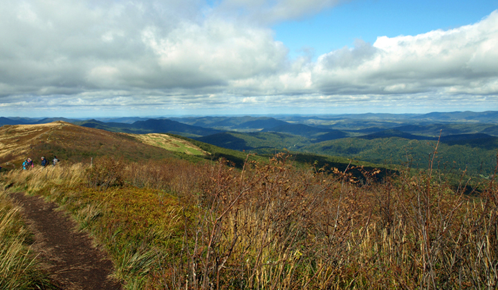 Bieszczady z kawą w tle