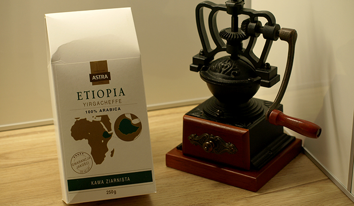 Recenzja kawy Etiopia Yirgacheffe firmy Astra (100% Arabica, ziarnista)