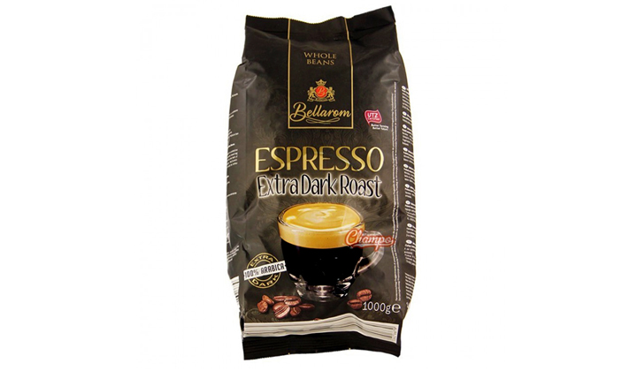 Recenzja kawy Espresso Extra Dark Roast - Bellarom ziarnista